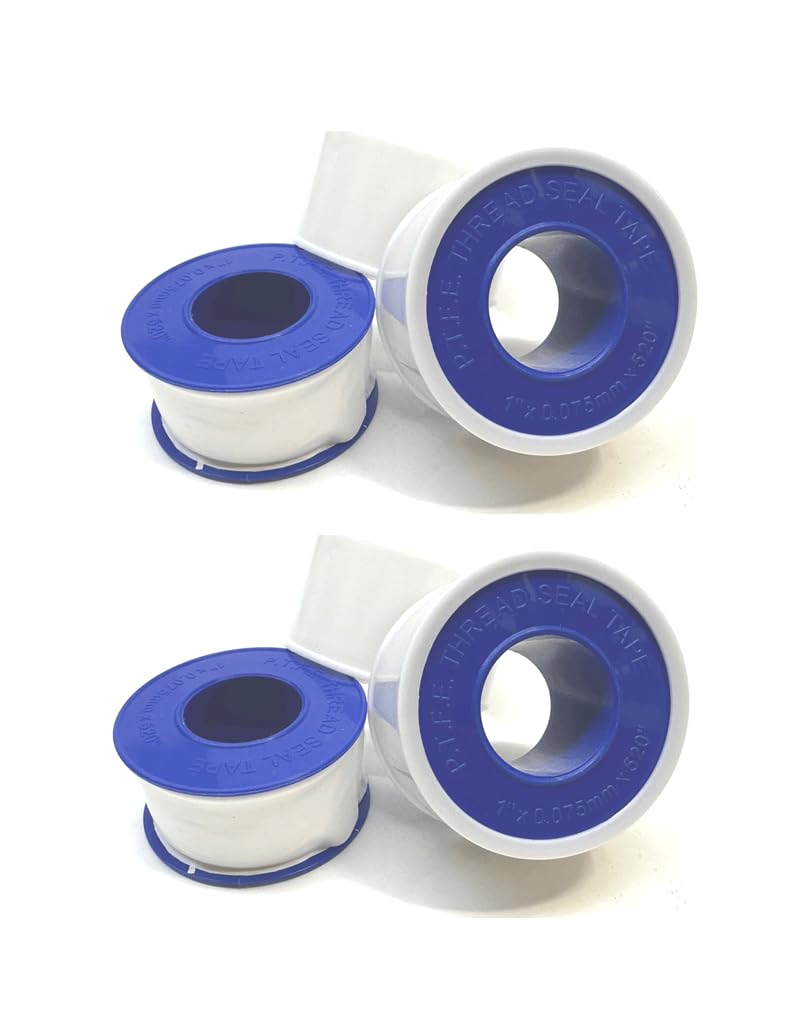 UI PRO TOOLS 1" x 520" Teflon Tape Thread Sealing PTFE Plumber's Tape 4PC - Image 1